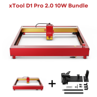 xTool D1 Pro 2.0 RED 10W Higher Accuracy Diode DIY Laser Engraving & Cutting Machine & Bundles