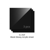 AlgoLaser 3mm Black Colorful Acrylic sheets (3pcs)