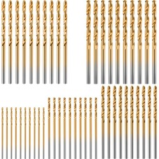 Titanium coated CNC drill bit set, set of 50