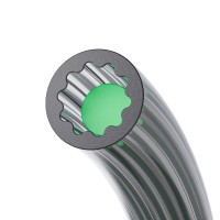 Creality Low-Resistance Star-Shaped PTFE Tube-1m