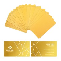 100pcs Metal Business Cards Gold 100pcs Metal Business Cards Gold