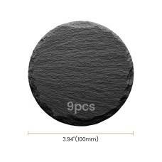 Round Slate Coaster (9 pcs)