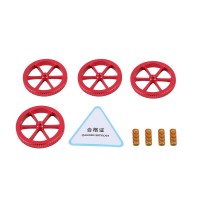 Large Size Red Nut & Mold Springs 4pcs by Creality
