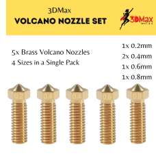 Volcano M6 Brass Nozzle Set 5pcs