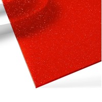 xTool 3mm Red Glitter Translucent Glossy Acrylic Sheet (3pcs)