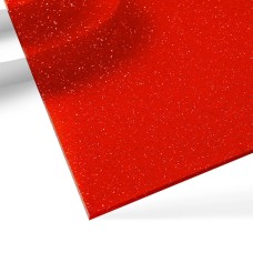 xTool 3mm Red Glitter Translucent Glossy Acrylic Sheet (3pcs)