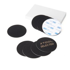 xTool Black to Gold Laserable PU Leather Round Patch10pcs