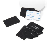 xTool Black to Silver Laserable PU Leather Rectangular Patch10pcs