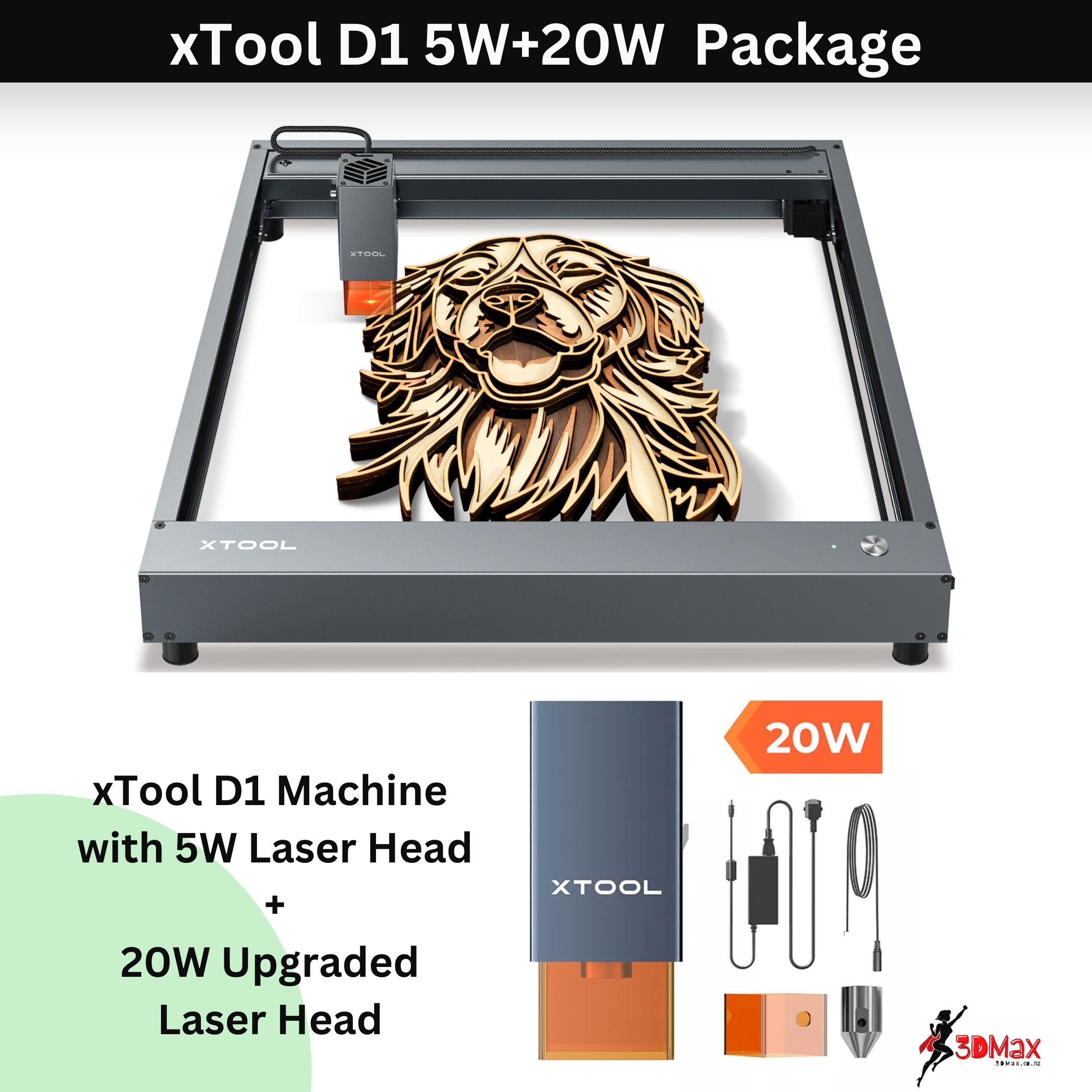 20W Laser Head for xTool D1 Pro Laser Engraver For Laser Engraving