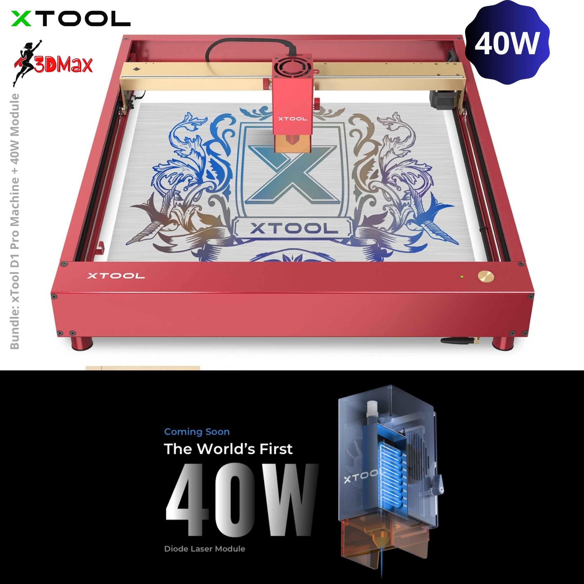 xTool D1 Pro 40W + 10W Laser Cutting Bundle - Modern Electronica