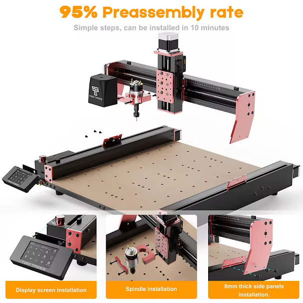 TTC-450-Pro, CNC, 4.3-inch, Touch-Screen, wood-curving-router.