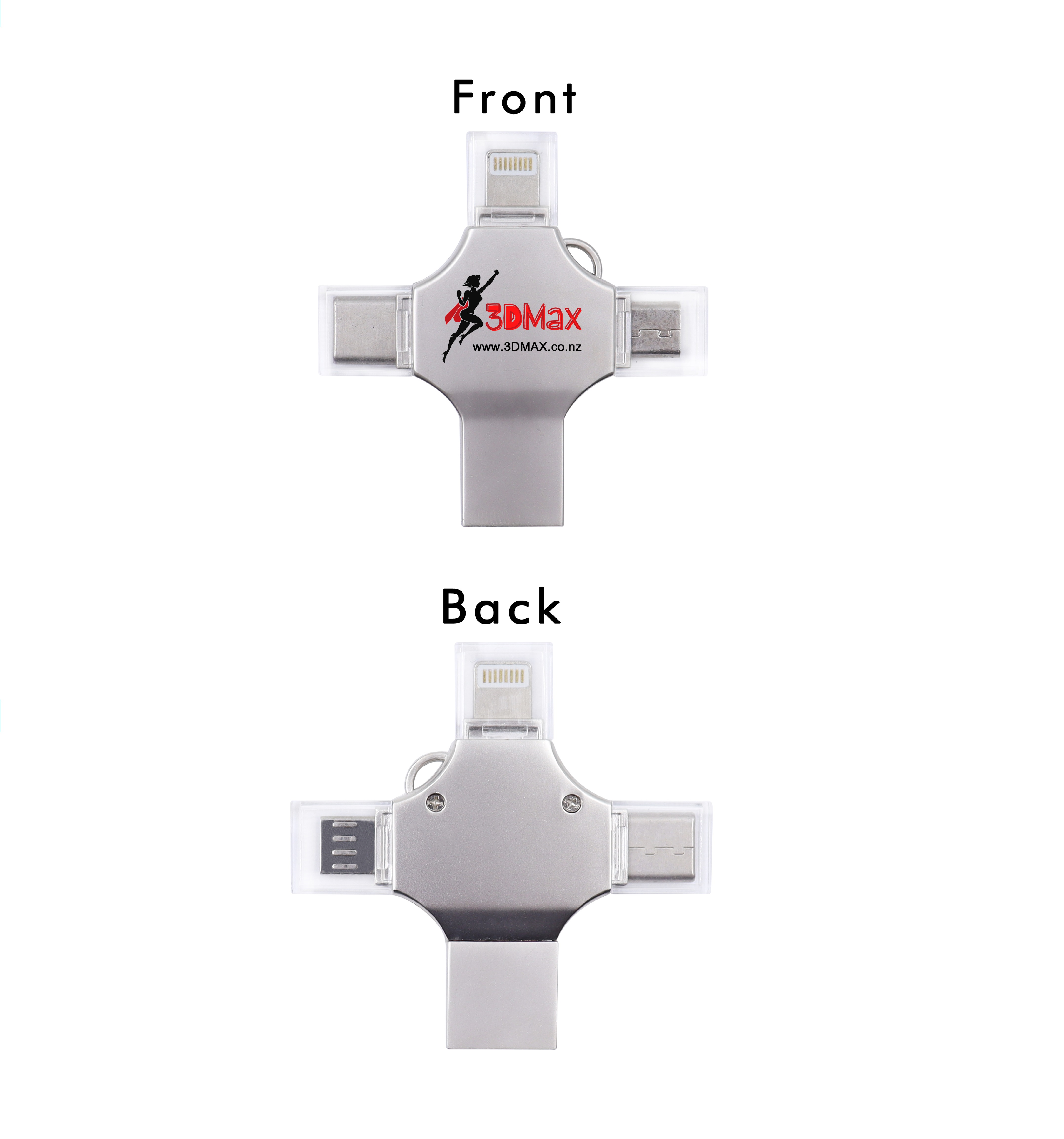 3DMAX High Speed USB 3.0 4-in-1 Multi Function 32GB Pen Drive USB-A ...