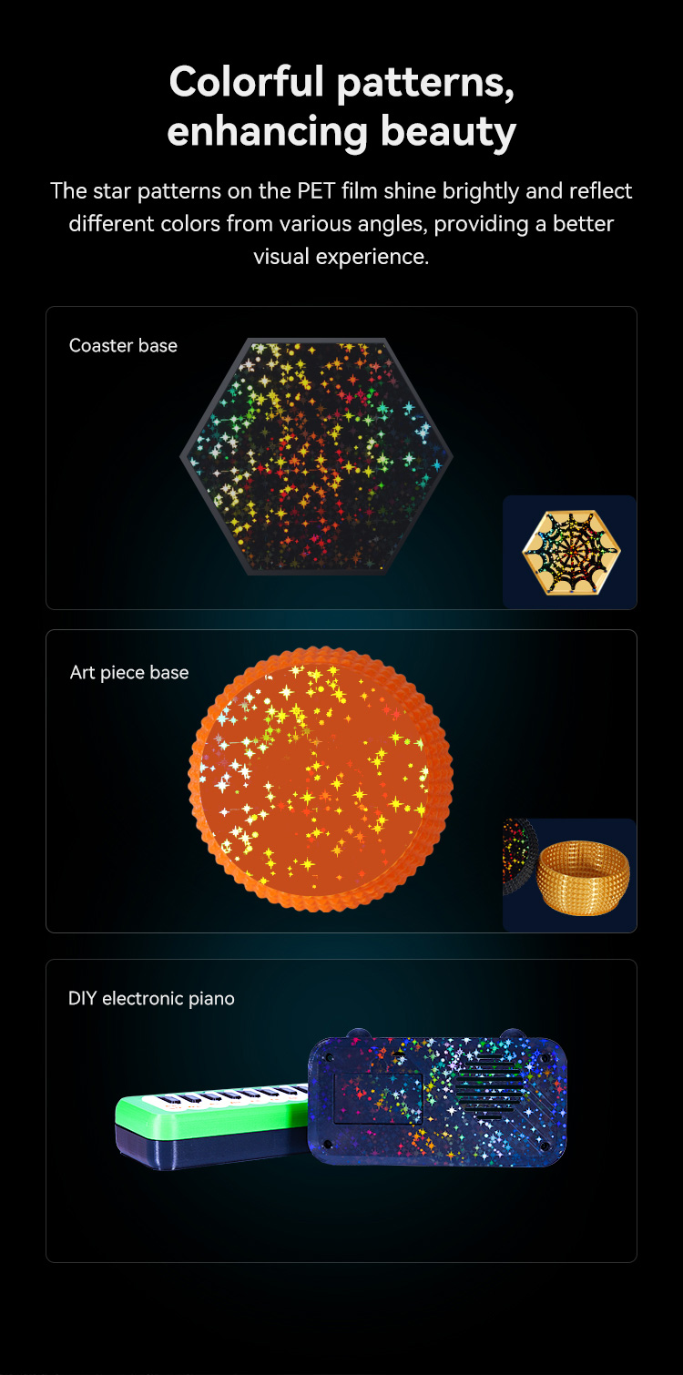 Dual-Sided Printing PET " Stars” Platform Board（Without soft magnetic ...