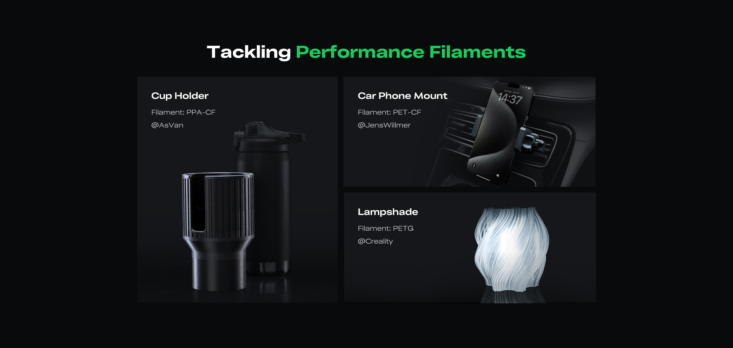 Performance Filaments