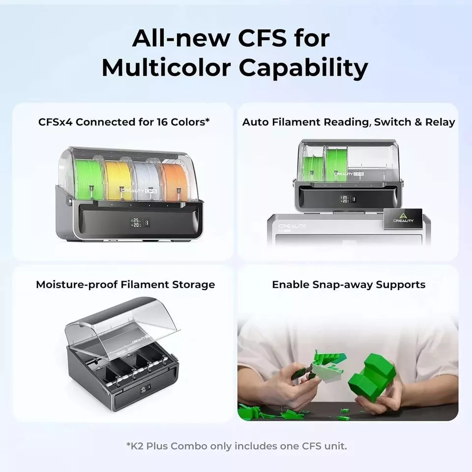 Creality K2 Plus and CFS Combo 3D Printer