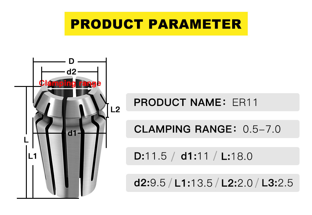 High precision ER Clip for CNC machines- Various Sizes