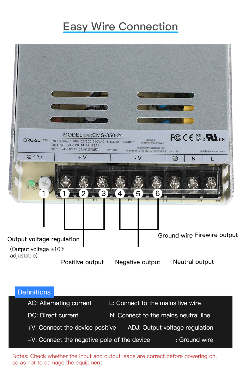 Creality 350W Power Supply CMS-350-24