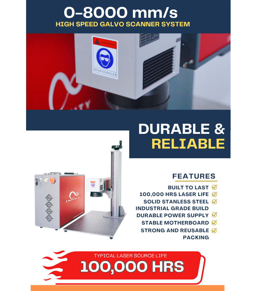 INFINITY LASER 50W MAX Fibre Laser Machine