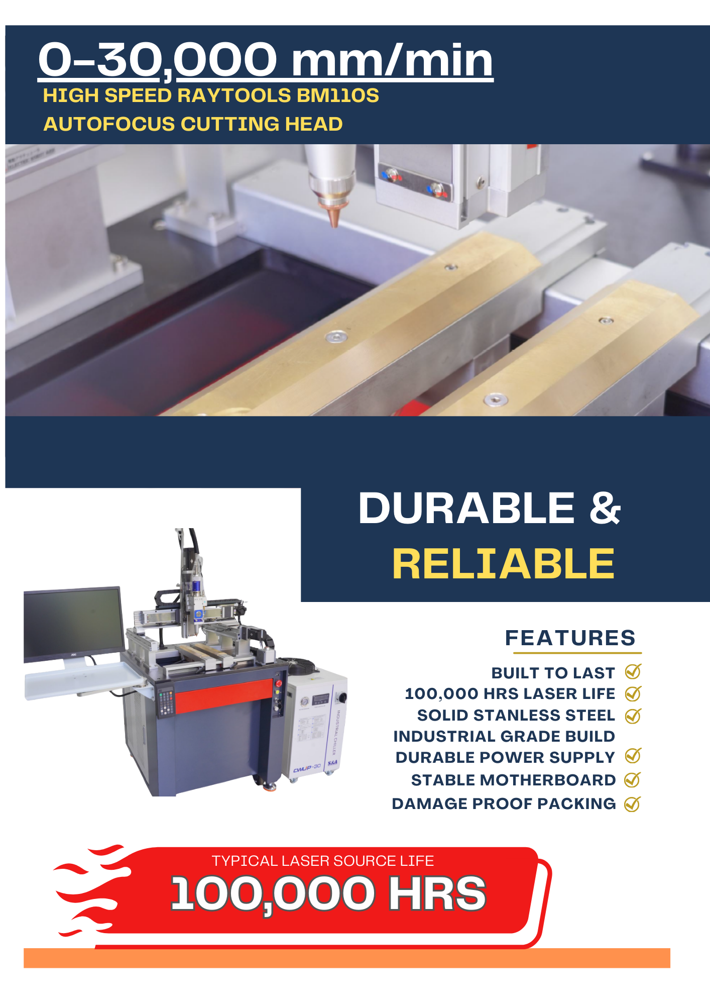 Infinity Laser XL-3000W Fibre Laser Cutting Machine 3000W